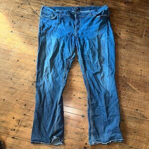 Silver Suki distressed western boot cut size 24 jeans